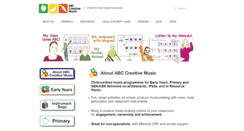 Desktop Screenshot of abccreativemusic.com